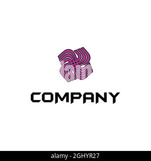 logo personalizzato con il nome dell'azienda Illustrazione Vettoriale