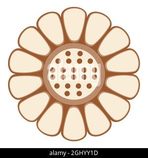 Korean metà autunno festival, Chuseok cookie disegno illustrazione. Illustrazione Vettoriale