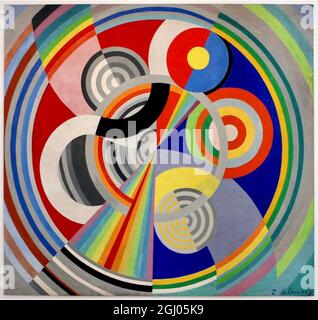 Opera di Robert Delaunay - decorazione murale per il Salon des Tuileries - 1938 - N0 1 Foto Stock