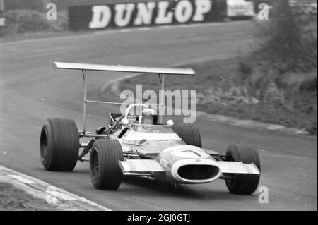 Brand Hatch, Kent: Jackie Stewart, il volante Scot alla guida di Matra-Ford, durante 50 giri, 133 miglia Formula uno gara di campioni a Brands Hatch. Stewart ha vinto. 16 marzo 1969 Foto Stock