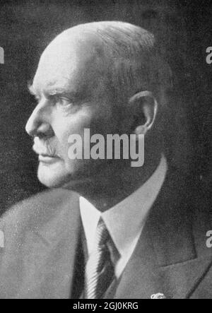 Dr. Theodor Lewald, Presidente della Commissione Nazionale tedesca per la formazione fisica, Germania per i Giochi Olimpici del 1932, Los Angeles, USA, Foto Stock