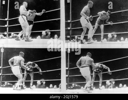 PUGILI SONNY LISTON E FLOYD PATTERSON IN AZIONE - ; 26 SETTEMBRE 1962 Foto Stock