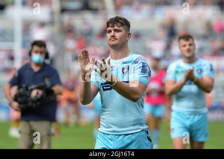 Newcastle, Inghilterra - 5 settembre 2021 - Wakefield Trinity's Jordan Crowther durante il Rugby League Betfred Super League Magic Weekend Huddersfield Giants vs Wakefield Trinity al St James' Park Stadium, Newcastle, Regno Unito Foto Stock