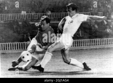 CALCIO COPPA DELLE NAZIONI EUROPEE DANIMARCA V AZIONE URSS ; 18 GIUGNO 1964 Foto Stock
