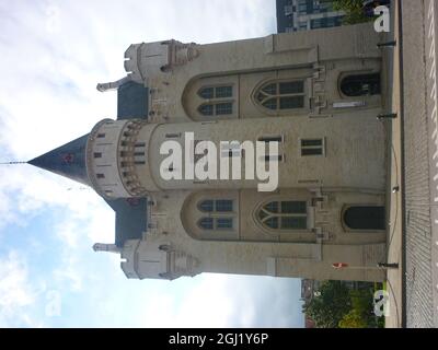 Porte de Hal nel centro di Bruxelles, Belgio, Foto Stock