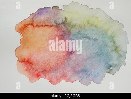 Flick The Abstract Watercolor sfondo colori colorati mix Foto Stock