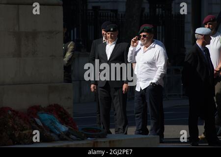 2021-09-08 Parliament Square, Londra, Regno Unito. Anti-vaxx, anti-vaccinepassport protesta dire no al vaccino obbligatorio, passaporto vaccino, tirannia. Credit: Picture Capital/Alamy Live News Foto Stock