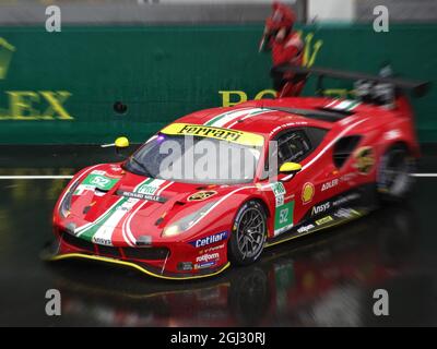 LE MANS 24 ore 2021 - Ferrari 488 GTE Evo Foto Stock