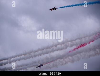 Il team di visualizzazione delle frecce rosse al Bournemouth Air Show 2021 Foto Stock