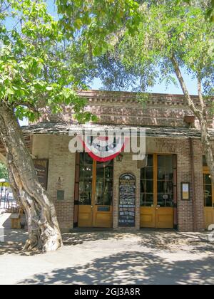 Douglass Saloon, Columbia state Historic Park - Columbia, California Foto Stock