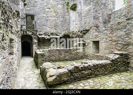 Carnasserie Castle (conosciuto anche come Carnassarie Castle), Argyll e Bute, Scozia Foto Stock