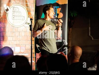 Russell Kane, comico, Best Newcomer, Southend Arts Festival, Essex © Clarissa Debenham / Alamy Foto Stock