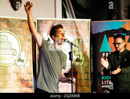 Russell Kane, comico, Best Newcomer, Southend Arts Festival, Essex © Clarissa Debenham / Alamy Foto Stock