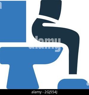 Viscere, diarrea, icona irritabile - uso per scopi commerciali, stampa, web o qualsiasi tipo di progetto. File EPS vettoriale. Illustrazione Vettoriale