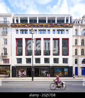 Londra, Inghilterra, Regno Unito - un edificio ad uso misto Eagle Place di Eric Parry Architects Foto Stock