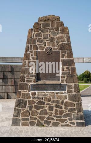 Robert la tavoletta commemorativa di Bruce a Bannockburn, a Stirling, Scozia, Regno Unito Foto Stock