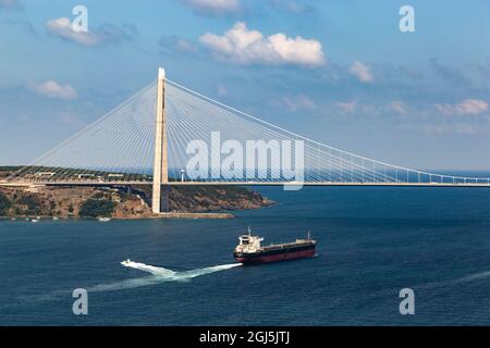 Yavuz Sultan Selim Ponte di Istanbul. Turchia. Foto Stock