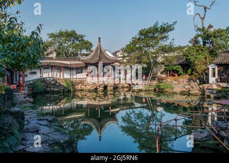 Cina, Jiangsu, Suzhou. Maestro del Giardino delle reti. Foto Stock