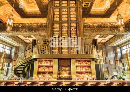 L'Interno Dell'Atlas Bar, Singapore, Singapore Foto Stock