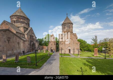 Armenia, Tsaghkadzor. Monastero di Kecharis, 11 ° secolo, interno. Foto Stock