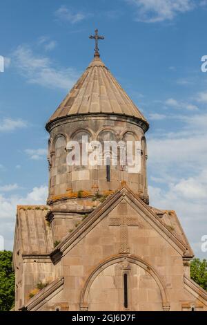 Armenia, Tsaghkadzor. Monastero di Kecharis, 11 ° secolo, interno. Foto Stock