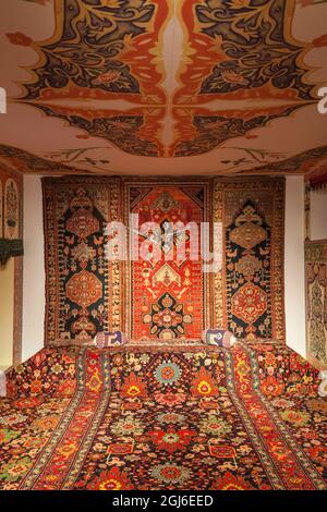 Azerbaigian, Baku. Bulvar Promenade, interno del museo del tappeto. Foto Stock