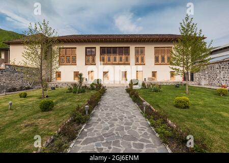 Azerbaigian, Sheki. Palazzo d'inverno, 18 ° secolo. Foto Stock