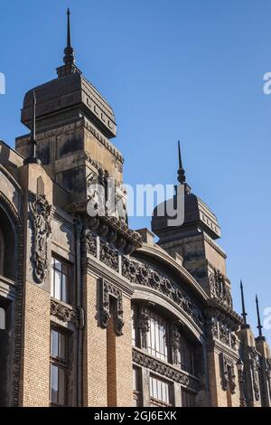 Azerbaigian, Baku. Teatro dell'Opera e del Balletto dello Stato dell'Azerbaigian. Foto Stock