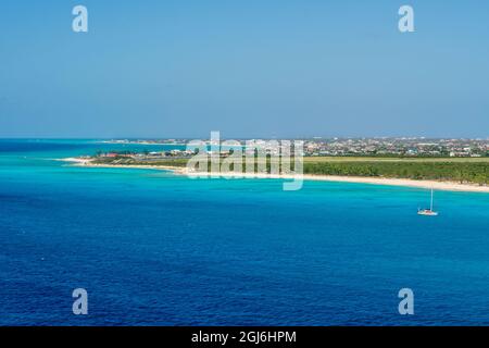 Grand Turk Cruise Port, Grand Turk Island, Isole Turks e Caicos, dei Caraibi. Foto Stock