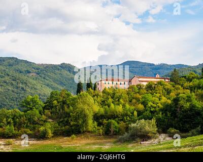 Santuario di S. Anatolia a Castel di Tora - Rieti, Italia Foto Stock