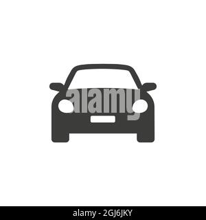 Simboli dell'auto icone dell'auto frontale Illustrazione Vettoriale