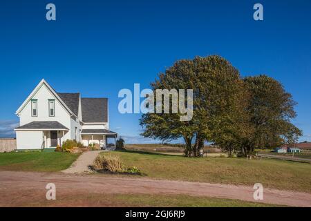Canada, Prince Edward Island, fiume francese, piccolo agriturismo Foto Stock