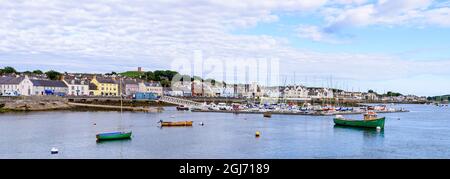 Portaferry marina e lungomare, County Down, Irlanda del Nord Foto Stock