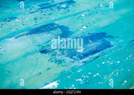 Primo piano della vecchia barca Foto Stock