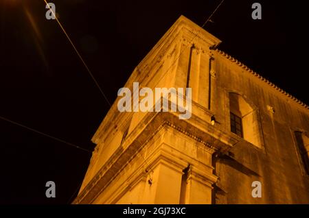 Alcune foto della bellissima città di noto, in Sicilia, scattate durante un viaggio in Sicilia nell'estate del 2021. Foto Stock