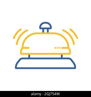 Icona del contatore, dell'hotel, del vettore di servizio. Simbolo grafico per siti Web di viaggi e turismo e applicazioni design, logo, app, UI Illustrazione Vettoriale