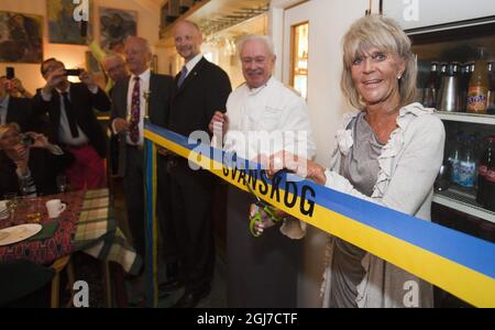 SVANSKOG 2012-05-31 la Principessa Birgitta, sorella del Re Carl Gusaf di Svezia, inaugurò la sala da pranzo 'HRH Princess Birgittas Matsal' a Svanskog VÃ¤rdshus / Svanskog Inn a Svanskog. Foto: Johan Eklund / Scanpix / Kod 200 Foto Stock