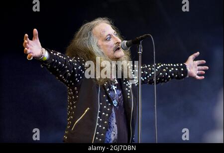 NORJE 20120608 la band americana Pentagram, suona durante il Sweden Rock Festival 2012 a Norje, fuori da Solvesborg, nella Svezia meridionale, l'8 giugno 2012. Foto: Claudio Bresciani / SCANPIX / codice 10090 Foto Stock