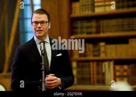 STOCCOLMA 20120619 il principe Daniele durante la cerimonia di borse di ricerca della Fondazione Heart-Lung svedese al Palazzo reale di Stoccolma, Svezia, 19 giugno 2012. Foto: Pontus Lundahl / SCANPIX / Codice 10050 Foto Stock