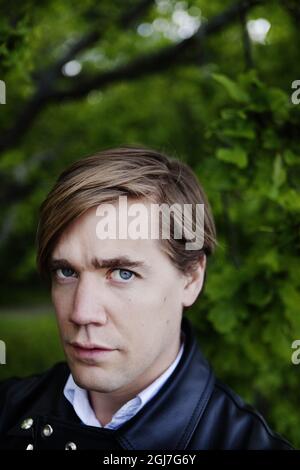 STOCKHOLM 20120604 - Howlin 'celle Almqvist, cantante principale della band svedese Garage Rock The Hives. Foto Nicklas Thegerström / DN / SCANPIX / Kod 3000 Foto Stock