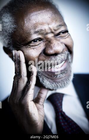 STOCCOLMA 20121106 Kofi Annan, ex Segretario Generale delle Nazioni Unite Foto Karl Henrik Edlund / DN / SCANPIX / Kod 3000 Foto Stock