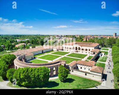 Italia, Mantova, vista sulla città, Palazzo te Foto Stock