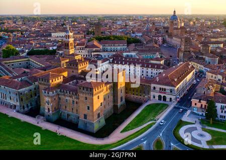 Italia, Mantova, Castello di San Giorgio e Palazzo Ducale Foto Stock