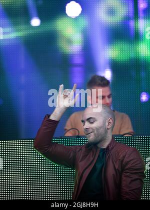 GOTEBORG 20140530 DJ olandese Martin Garrix suona durante Summerburst a Gothenburg, Svezia venerdì 30 2014 maggio. Foto: Bjorn Larsson Rosvall / TT / Kod 9200 Foto Stock