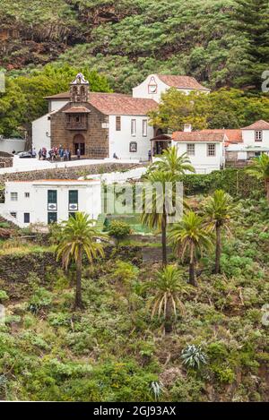 Spagna, Isole Canarie, Isola di la Palma, Santa Cruz de la Palma, Santuario de la Virgen de las Nieves, chiesa di pellegrinaggio Foto Stock