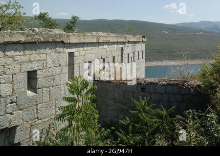 Fortezza austro-ungarica Drakuljica nei pressi di bileća (Republika Srpska, Bosnia-Erzegovina) Foto Stock