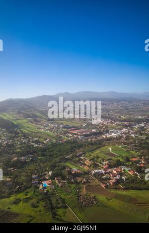 Spagna, Isole Canarie, Isola di Tenerife, vista aerea dell'Isola di Tenerife Foto Stock