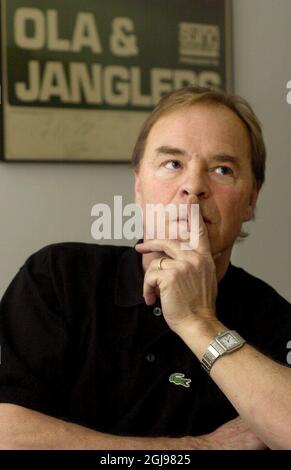 IMMAGINE 2001-10-18. OLA Hakansson è un cantautore, cantante e produttore di musica svedese. Foto: Gunnar Lundmark / SVD / TT Code: 30102 Foto Stock