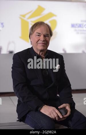 STOCCOLMA 2014-02-03 Ola Hakansson, CEO di Ten Music Group, e un cantautore, cantante e produttore di musica svedese. ******* OLA Hakansson, vd per TEN Music Group, tog emot det nya priset for i ar, ett hedersonnamnande for 'insatser av sarskild betydelse for svensk musik internationalizering'. Foto: Per Larsson / TT / kod 11390 Foto Stock