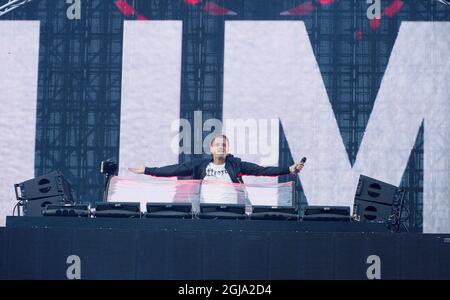 STOCCOLMA 20160610 Armin Van Buuren, DJ e produttore olandese, suona il 10 giugno 2016 al festival musicale Summerburst di Stoccolma, Svezia. Foto: Izabelle Nordfjell / TT / code 11460 Foto Stock